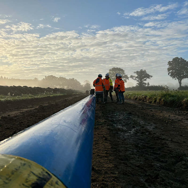 Collaborateurs Eiffage sur le chantier du secteur montoir de bretagne - Photo Eiffage 