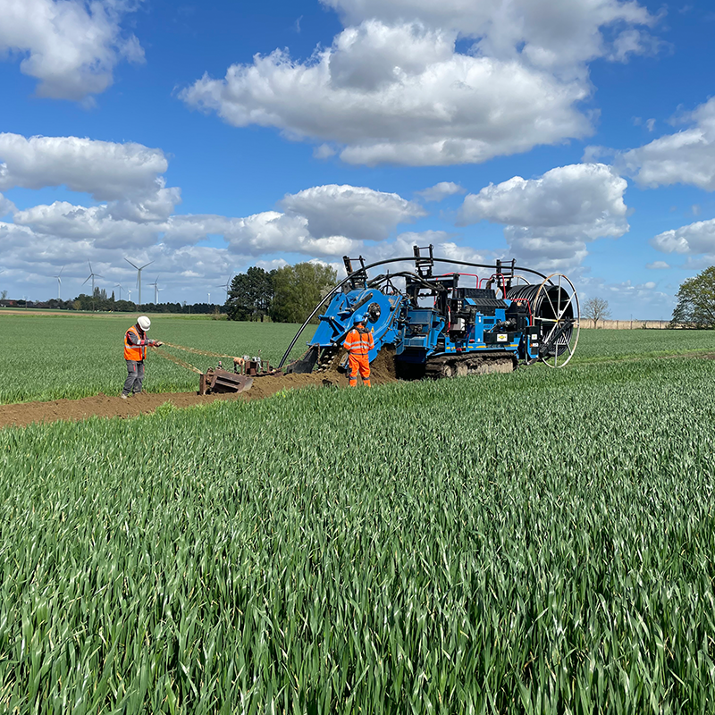 Chantier de l'interconnexion AEP à Beuvraignes - Photo Eiffage 